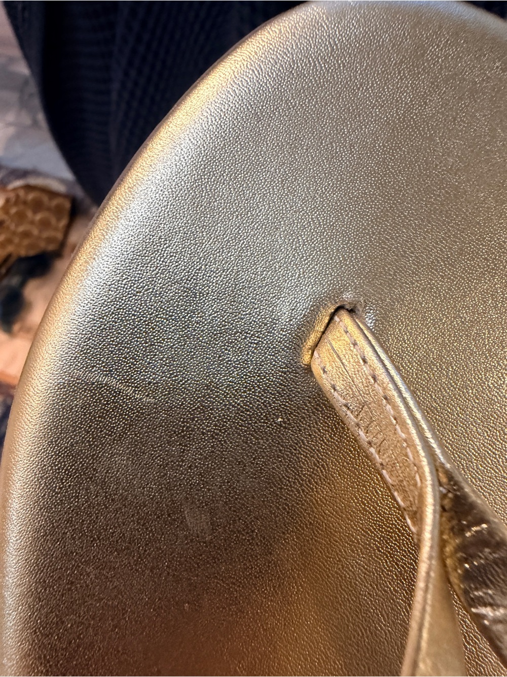 TKEES Flip Flops in Gold Metallic size 10 / 41 - Picture 7 of 7